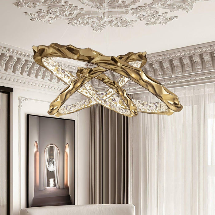 Resin Circlet Brass Pendant Lamp-DWHOME
