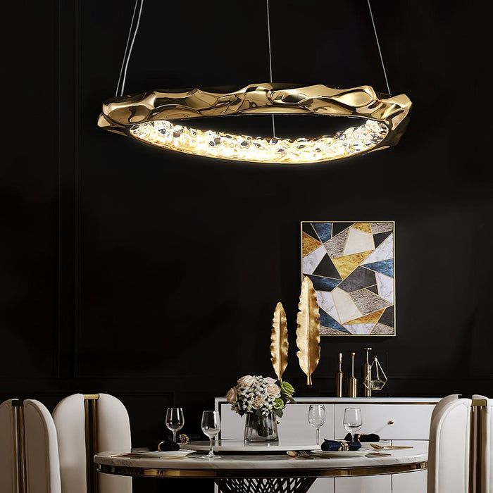 Resin Circlet Brass Pendant Lamp-DWHOME