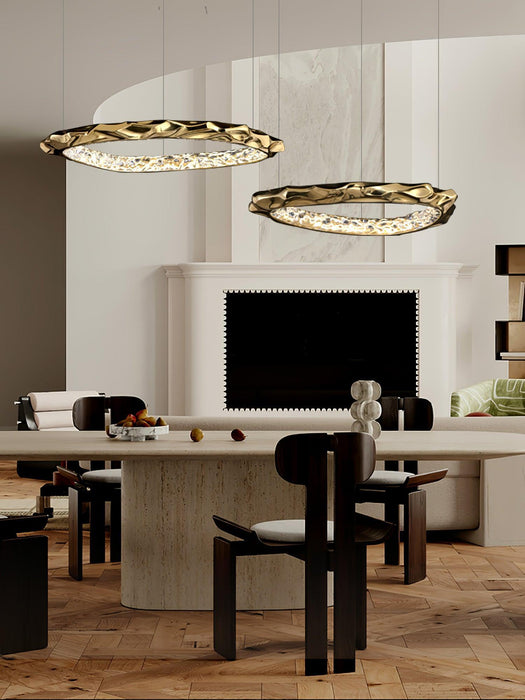 Resin Circlet Brass Pendant Lamp-DWHOME