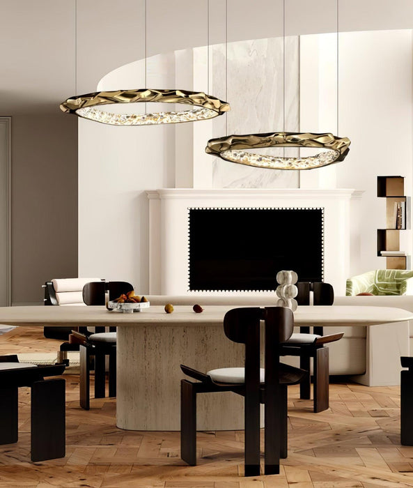 Resin Circlet Brass Pendant Lamp-DWHOME