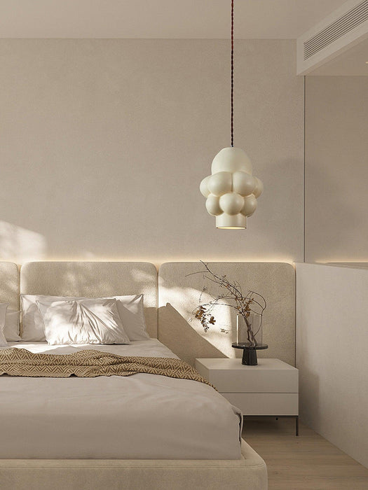 Resin Cream Pendant Lamp-DWHOME