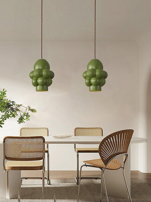 Resin Cream Pendant Lamp-DWHOME