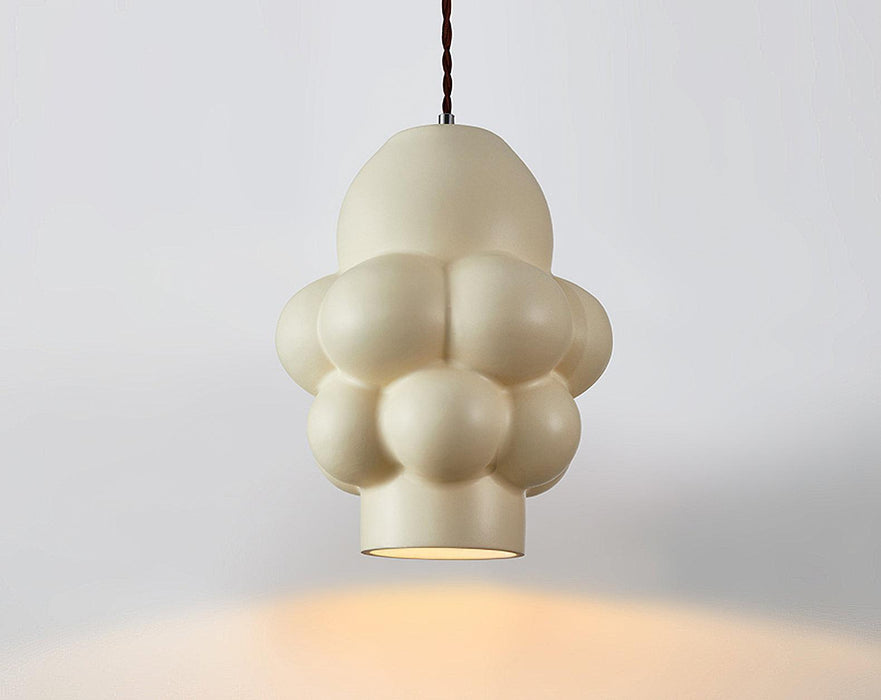 Resin Cream Pendant Lamp-DWHOME