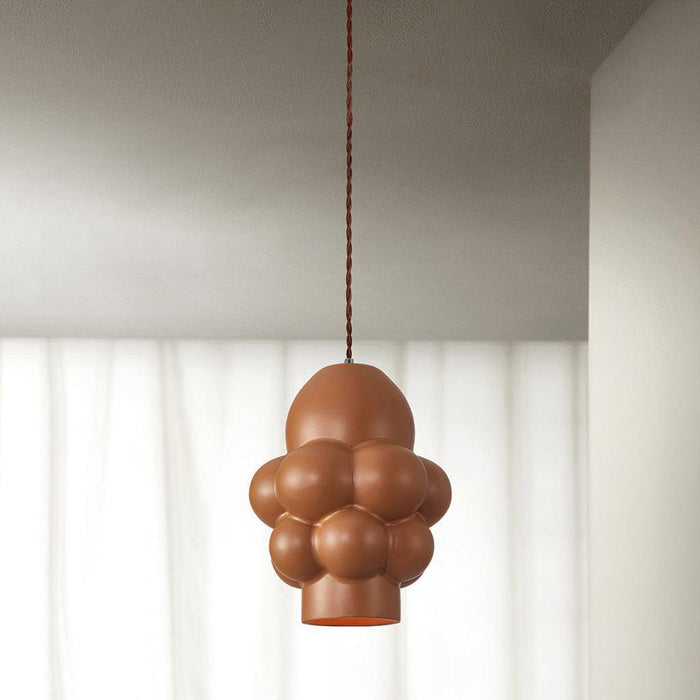 Resin Cream Pendant Lamp-DWHOME
