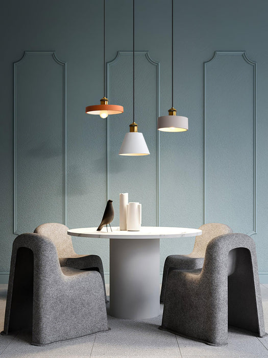 Resin Geometric Pendant Lamp-DWHOME