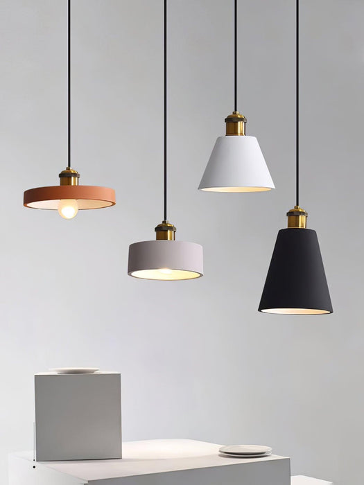 Resin Geometric Pendant Lamp-DWHOME