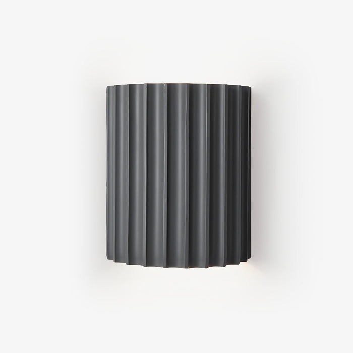 Resin Ribbed Wall Lamp-DWHOME