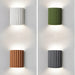 Resin Ribbed Wall Lamp-DWHOME