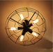 Lars Retro Caged Fan Lamp - DWHOME