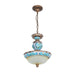 Retro Floral Resin Pendant Light-DWHOME