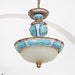 Retro Floral Resin Pendant Light-DWHOME