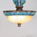 Retro Floral Resin Pendant Light-DWHOME