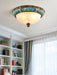 Retro Floral Resin Recessed Ceiling Light-DWHOME