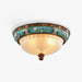 Retro Floral Resin Recessed Ceiling Light-DWHOME