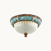Retro Floral Resin Recessed Ceiling Light-DWHOME