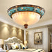 Retro Floral Resin Recessed Ceiling Light-DWHOME