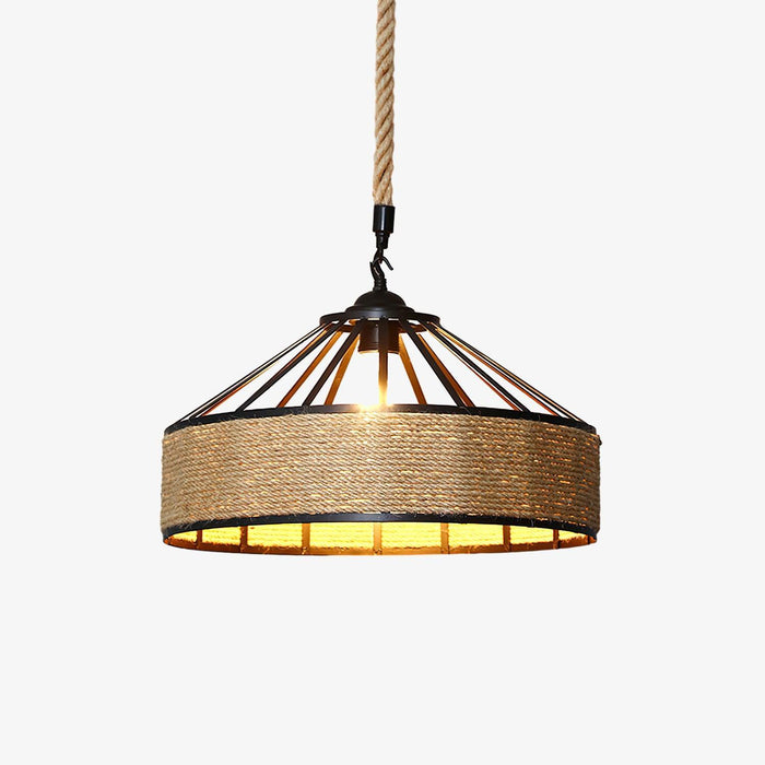 Retro Hemp Rope Exquisite Pendant Light - DWHOME