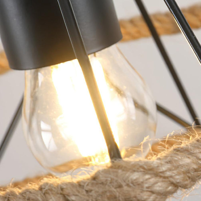 Retro Hemp Rope Exquisite Pendant Light - DWHOME