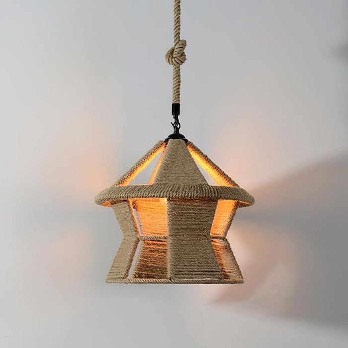 Retro Hemp Rope Exquisite Pendant Light - DWHOME