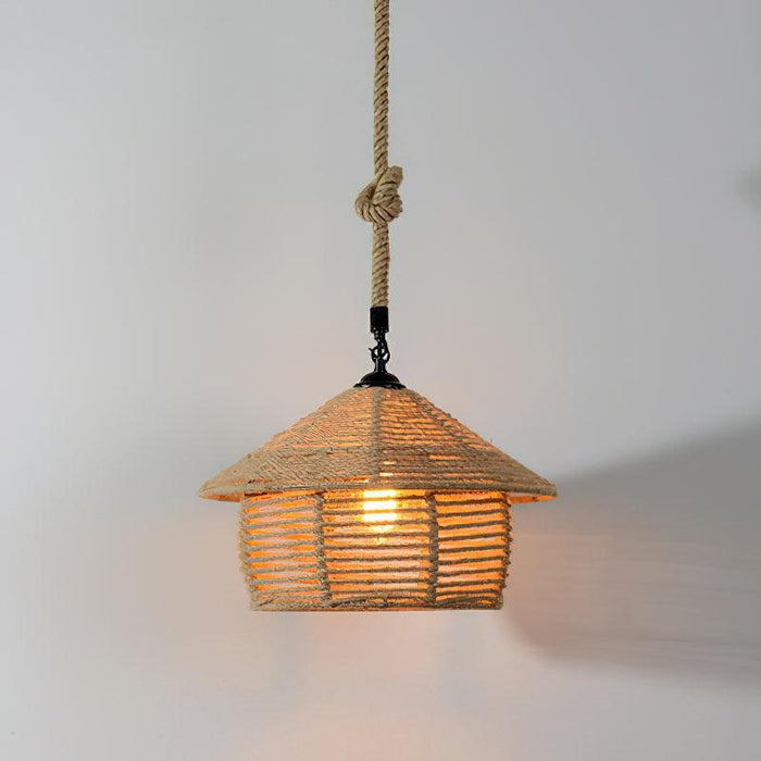 Retro Hemp Rope Exquisite Pendant Light - DWHOME
