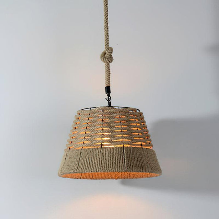 Retro Hemp Rope Exquisite Pendant Light - DWHOME