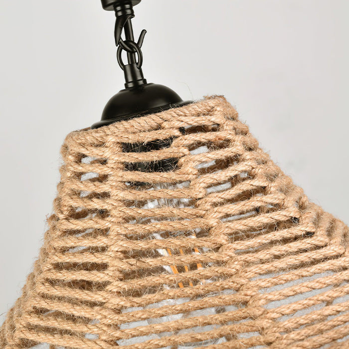 Retro Hemp Rope Interesting Pendant Light - DWHOME