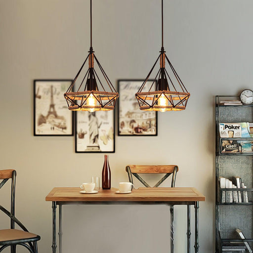 Retro Hemp Rope Interesting Pendant Light - DWHOME