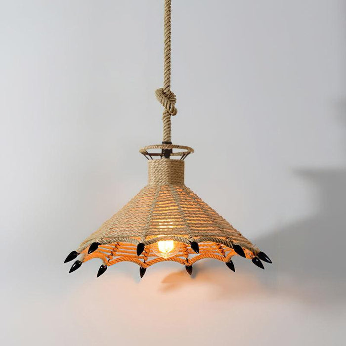 Retro Hemp Rope Interesting Pendant Light - DWHOME