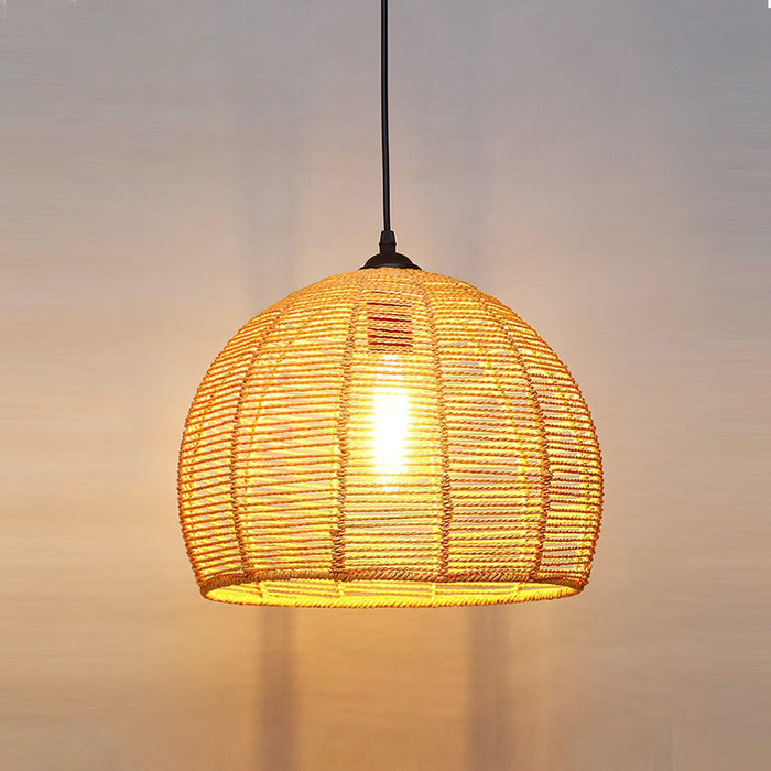 Retro Hemp Rope Interesting Pendant Light - DWHOME