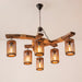 Retro Solid Wood Chandelier-DWHOME