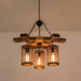 Retro Solid Wood Chandelier-DWHOME
