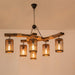 Retro Solid Wood Chandelier-DWHOME