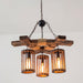 Retro Solid Wood Chandelier-DWHOME