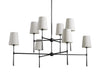 Rhodes 2-Tier Round Chandelier-DWHOME