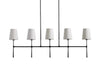 Rhodes Linear Chandelier 5/6 Light-DWHOME