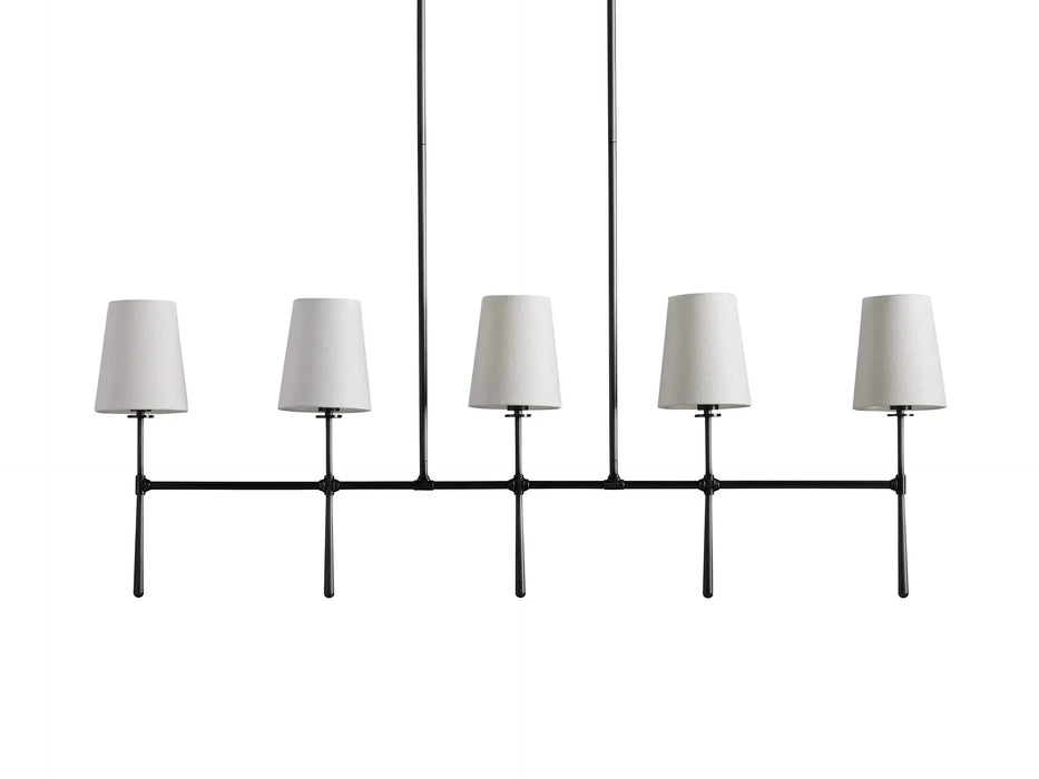 Rhodes Linear Chandelier 5/6 Light-DWHOME