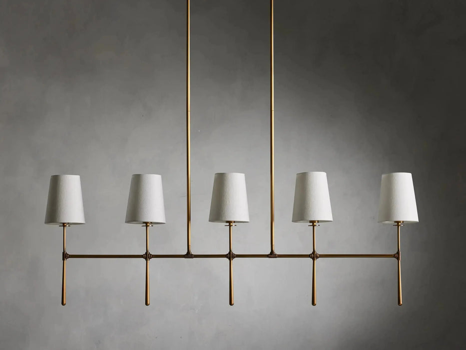 Rhodes Linear Chandelier 5/6 Light-DWHOME