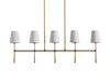 Rhodes Linear Chandelier 5/6 Light-DWHOME