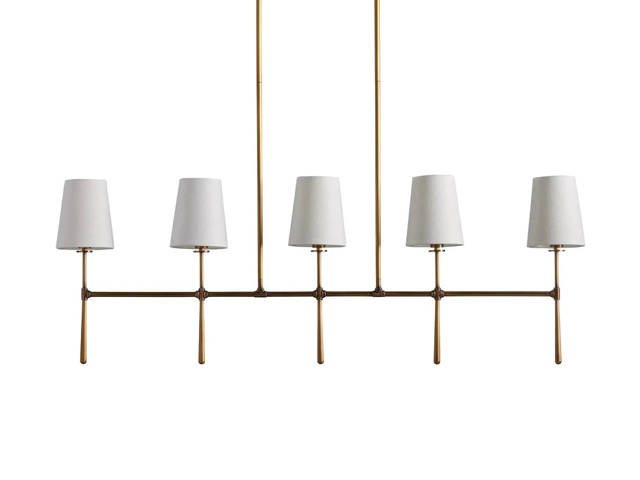 Rhodes Linear Chandelier 5/6 Light-DWHOME