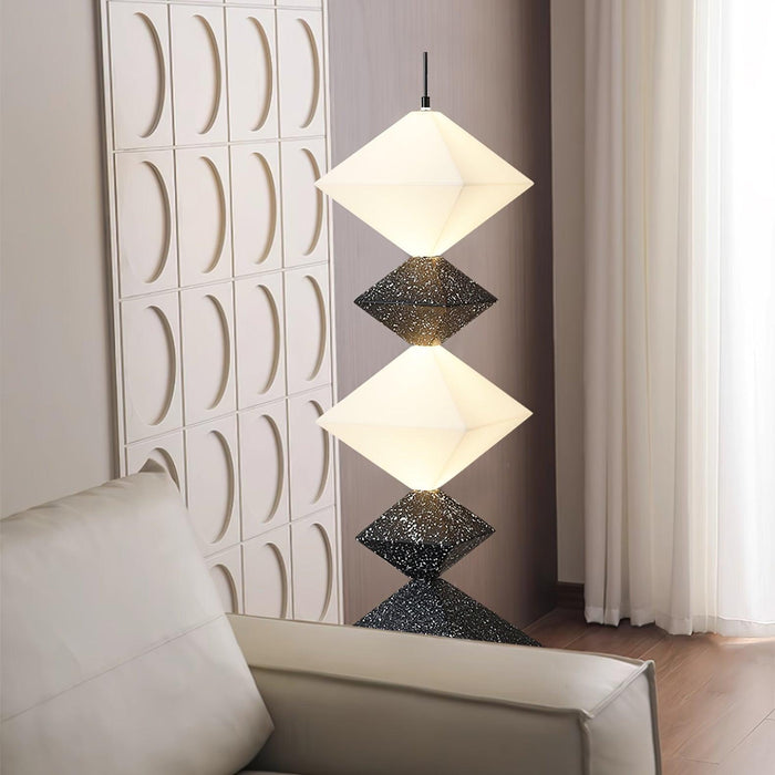 Rhombus Cube Floor Lamp-DWHOME