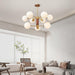 Ribbed Babble Glass Chandelier - DWHOME