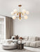 Ribbed Babble Glass Chandelier - DWHOME