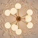 Ribbed Babble Glass Chandelier - DWHOME