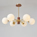 Ribbed Babble Glass Chandelier - DWHOME
