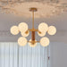 Ribbed Babble Glass Chandelier - DWHOME