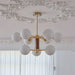 Ribbed Babble Glass Chandelier - DWHOME