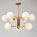 Ribbed Babble Glass Chandelier - DWHOME