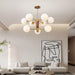 Ribbed Babble Glass Chandelier - DWHOME