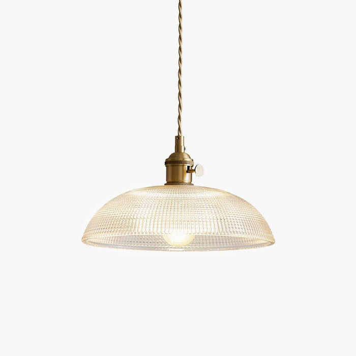 Ribbed Spiral Pendant Swag Light - DWHOME