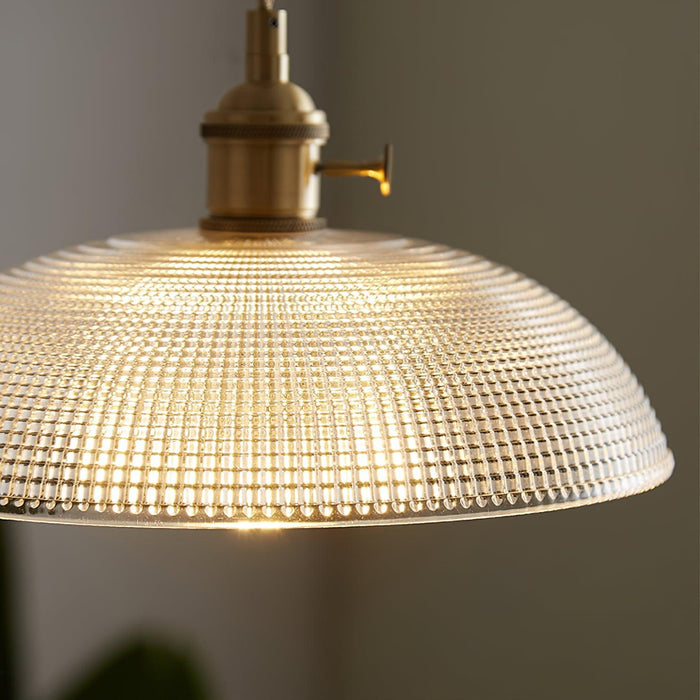 Ribbed Spiral Pendant Light-DWHOME